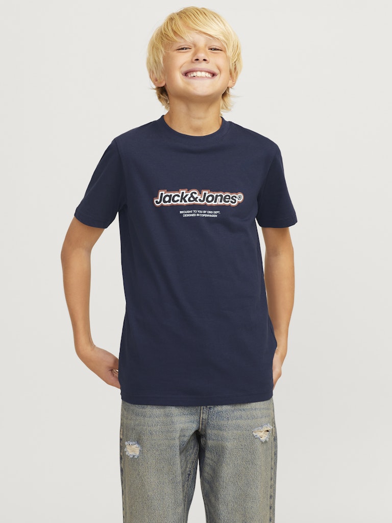 Vesterbro Newton Tee Short Sleeve Junior-Sky Captain-Model Front View