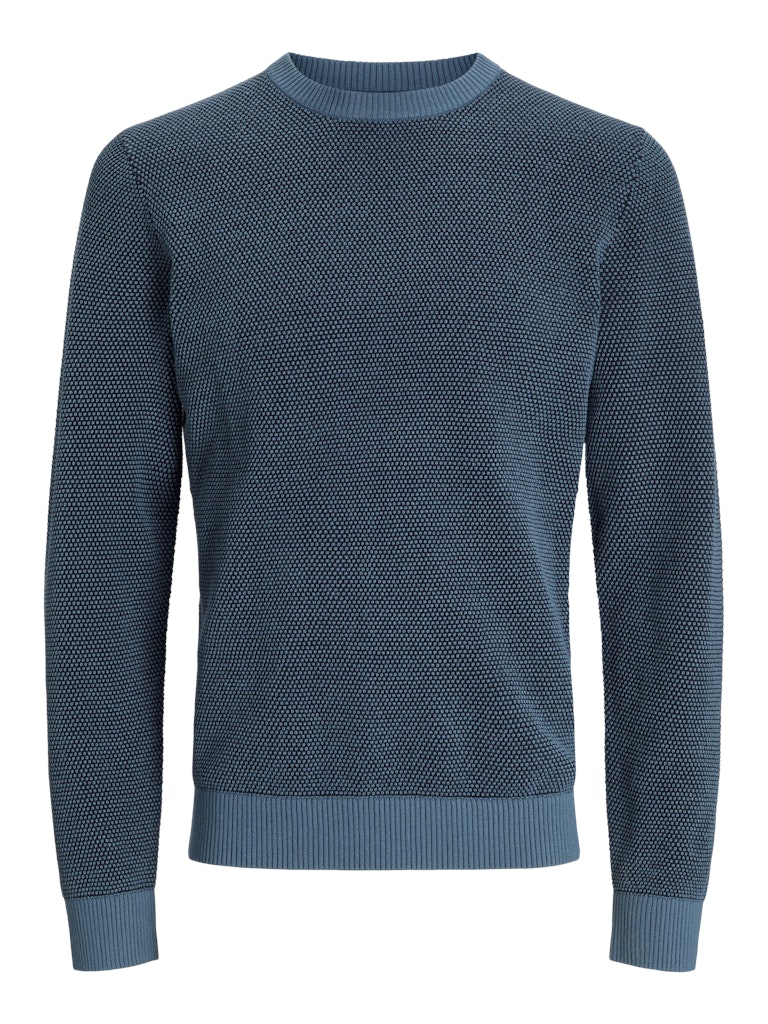 JACK & JONES Globe Crew Neck Oceanview Knit Oceanview back view