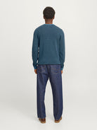 JACK & JONES Globe Crew Neck Oceanview Knit Oceanview detail view
