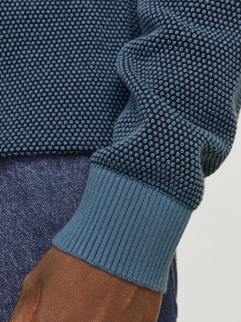 JACK & JONES Globe Crew Neck Oceanview Knit Oceanview side view