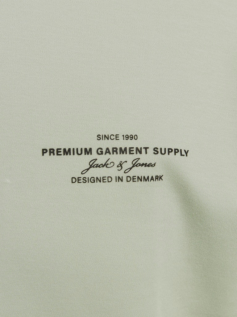 Chad Branding Tee -Aqua Gray-Chest logo view