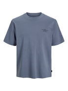 JACK JONES PREMIUM Chad Branding Tee-Flint Stone Flint Stone back view