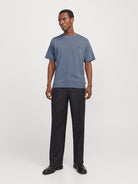 JACK JONES PREMIUM Chad Branding Tee-Flint Stone Flint Stone model front view