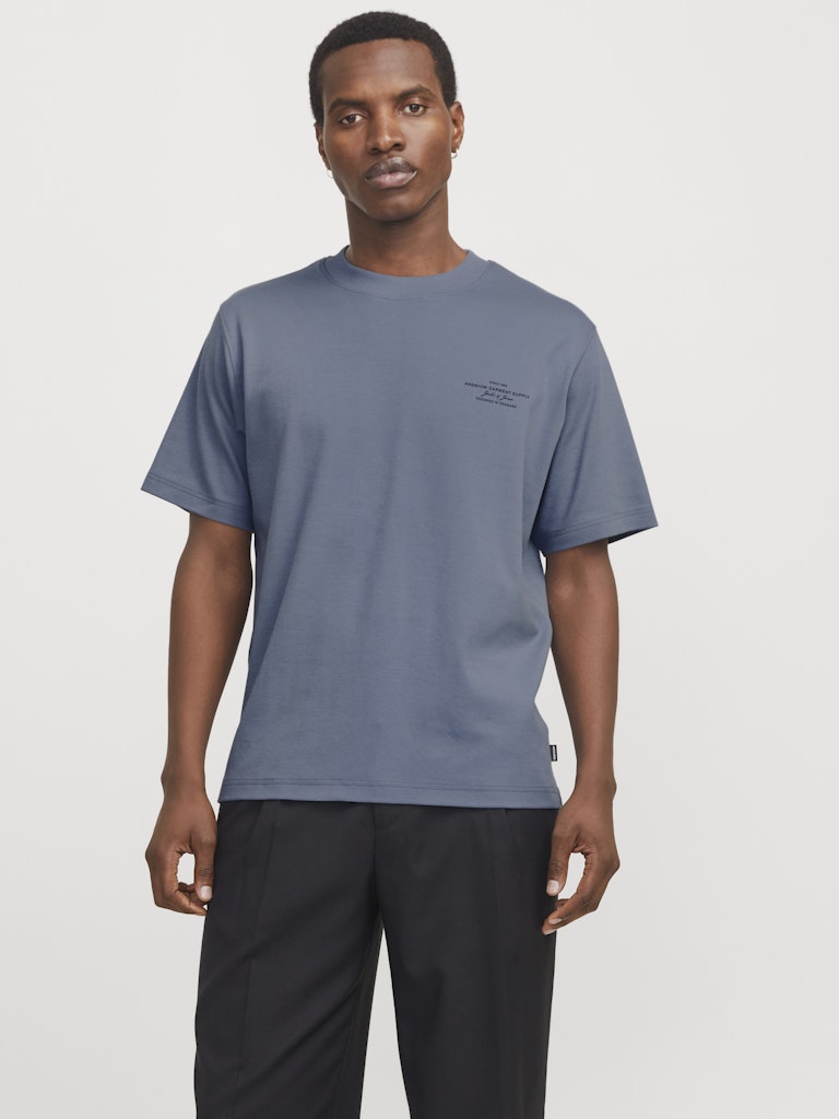 JACK JONES PREMIUM Chad Branding Tee-Flint Stone Flint Stone front view