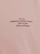 JACK JONES PREMIUM Chad Branding Tee-Adobe Rose Adobe Rose flat front view