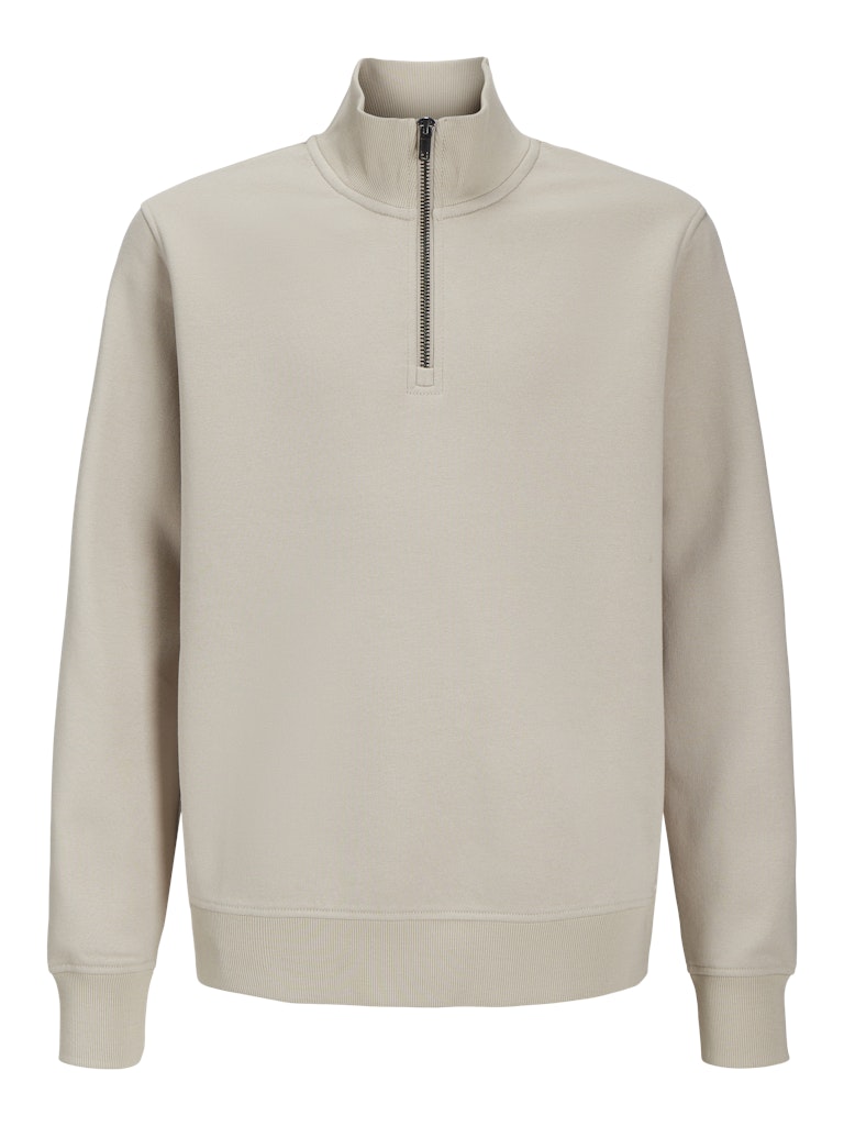 Bradley Sweat Junior Half Zip-Moonbeam-Front view