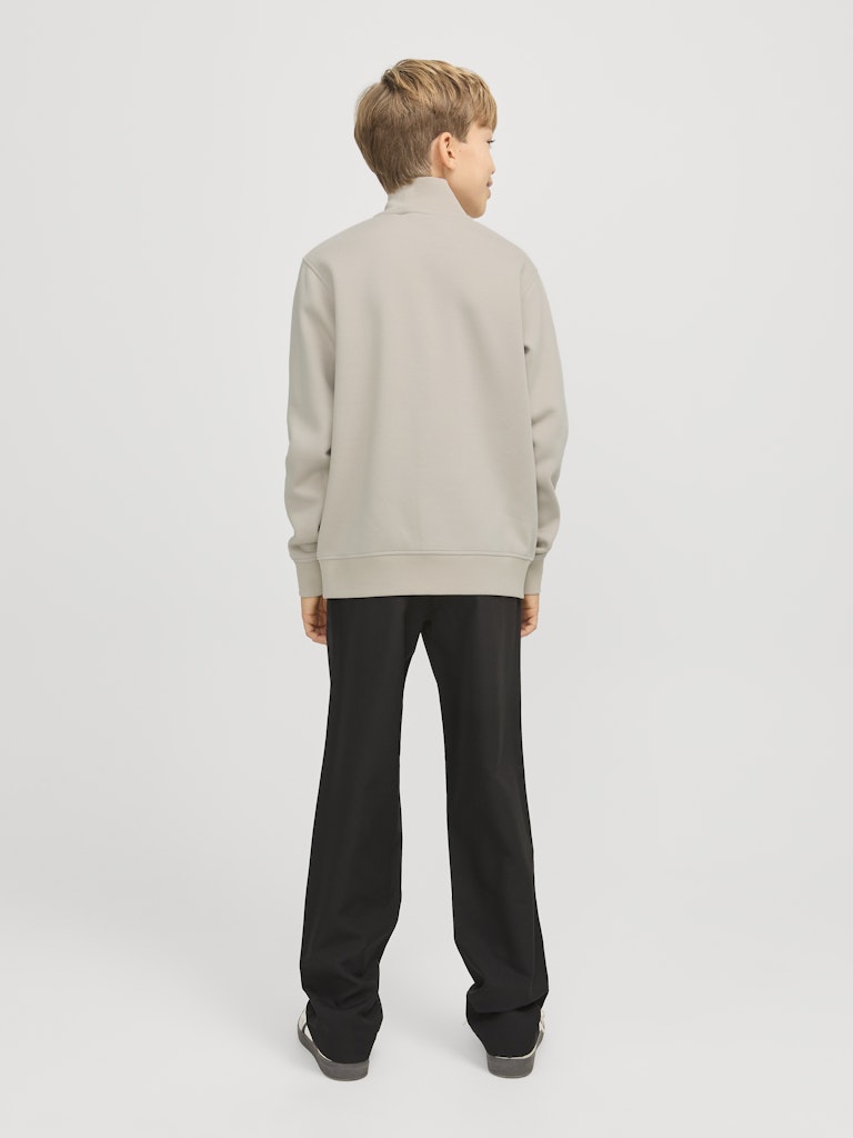 Jack Jones Youths Bradley Sweat Junior Half Zip-Moonbeam Moonbeam detail view