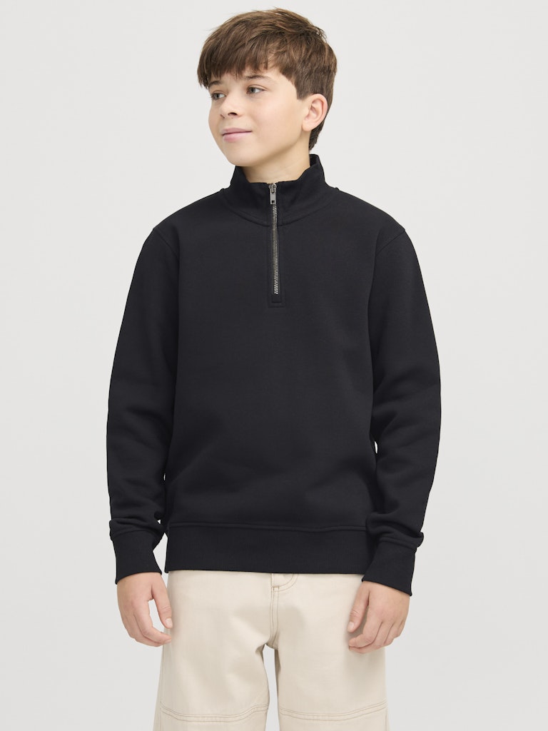 Bradley Sweat Junior Half Zip-Black