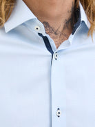 JACK JONES PREMIUM Parker Detail Cashmere Blue Shirt CASHMERE BLUE side view