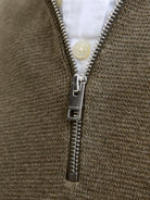 JACK JONES PREMIUM Milano Stitch Half Zip Knit-Stone Gray stone gray alternate view