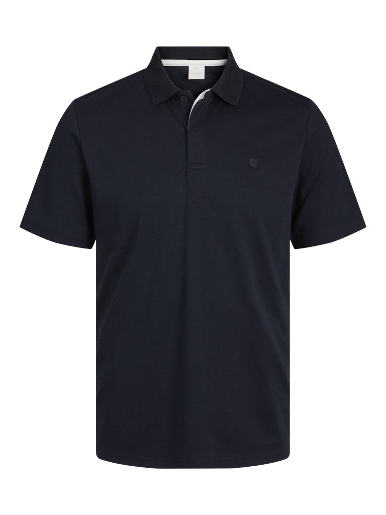 Rodney Short Sleeve Polo Junior-Night Sky-Ghost Front View