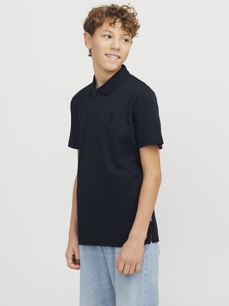 Rodney Short Sleeve Polo Junior-Night Sky-Side View