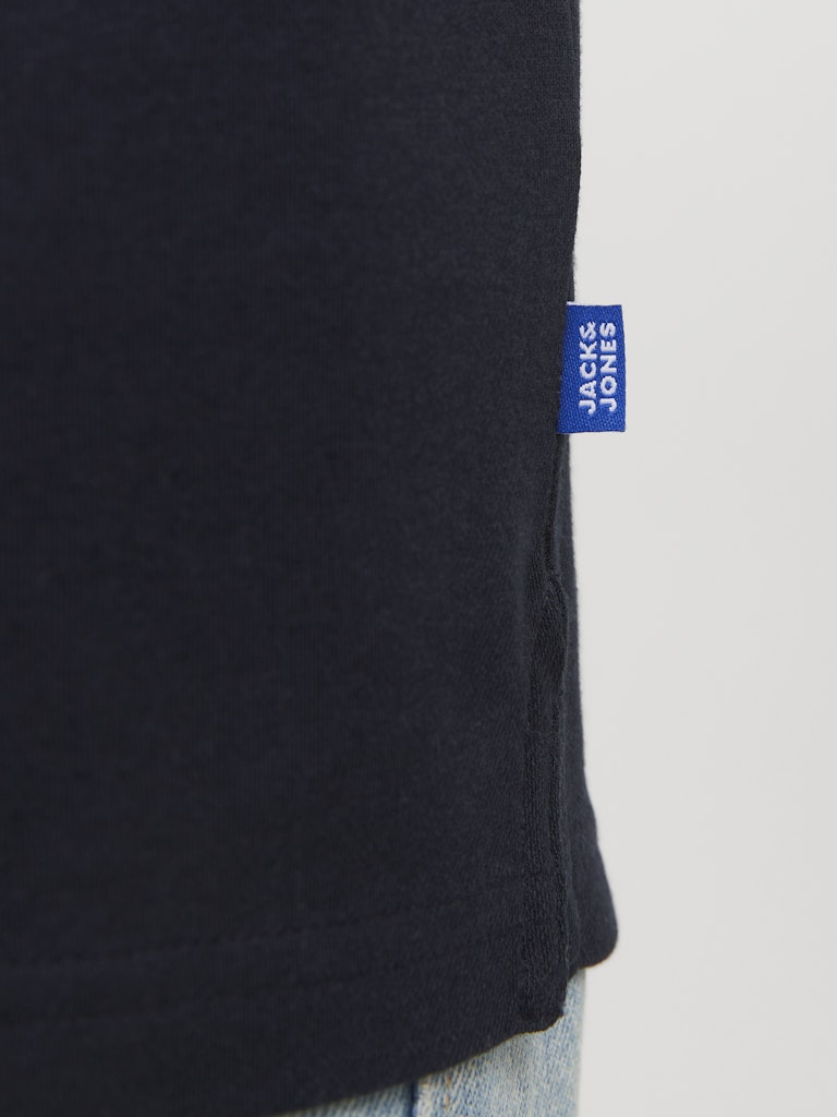 Rodney Short Sleeve Polo Junior-Night Sky-Tab Logo View