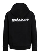 Jack Jones Youths Union Print Sweat Hood Junior-Black Black detail view