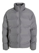 JACK & JONES Soho Puffer Collar Jacket-Castlerock Castlerock front view