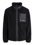 JACK & JONES Soho Teddy Jacket-Black Black flat front view