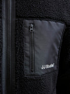 JACK & JONES Soho Teddy Jacket-Black Black model front view