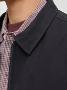 JACK & JONES Dover Worker Jacket-Black Black flat front view