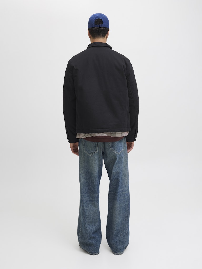 Dover Worker Black Jacket-Back view