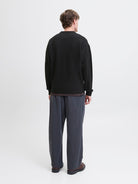 JACK & JONES Soho Ollie Crew Neck Black Knit Black detail view