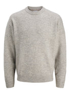 JACK & JONES Soho Ollie Crew Neck Knit-Light Grey Melange Light Grey Melange alternate view