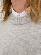 JACK & JONES Soho Ollie Crew Neck Knit-Light Grey Melange Light Grey Melange side view