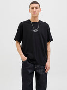 JACK & JONES Soho Tee Short Sleeve Crew Neck-Black BLACK front view