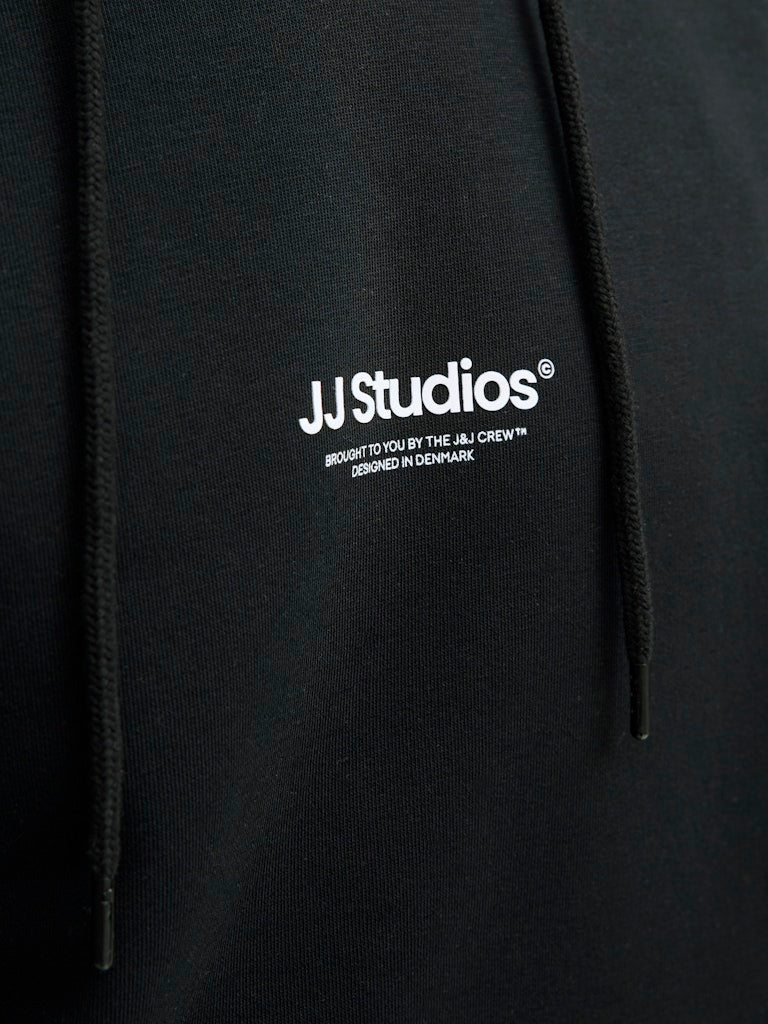 JACK & JONES Soho Sweat Hood-Black Black side view