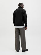 JACK & JONES Soho Sweat Quarter Zip-Black Black detail view