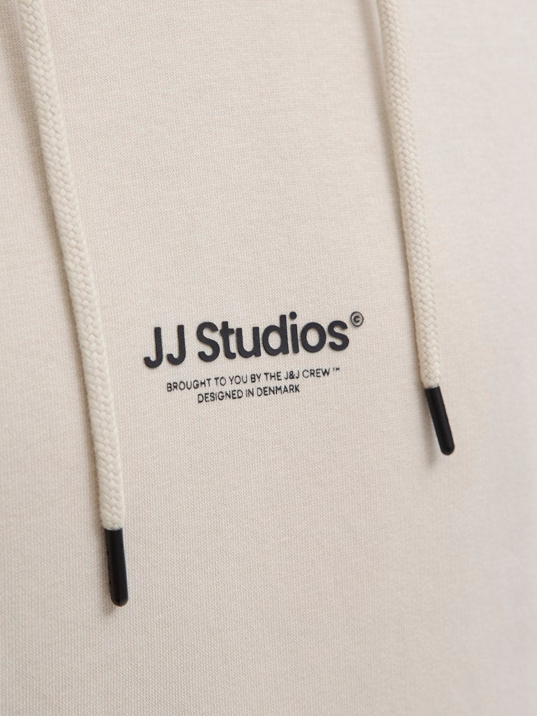 JACK & JONES Soho Sweat Hood-Moonbeam Moonbeam side view