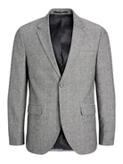 JACK JONES PREMIUM Martin Winter Tweed Blazer-Ultimate Grey Ultimate grey close up view