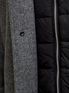 JACK & JONES Keith Wool Dark Grey Melange Coat Dark Grey Melange side view