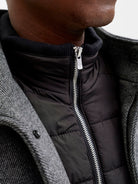 JACK & JONES Keith Wool Dark Grey Melange Coat Dark Grey Melange detail view