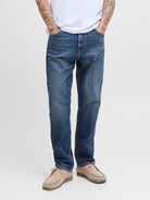 JACK & JONES Chris Classic 440 Jeans-Blue Denim Blue Denim front view