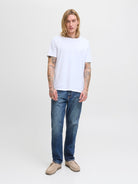 JACK & JONES Chris Classic 440 Jeans-Blue Denim Blue Denim model front view
