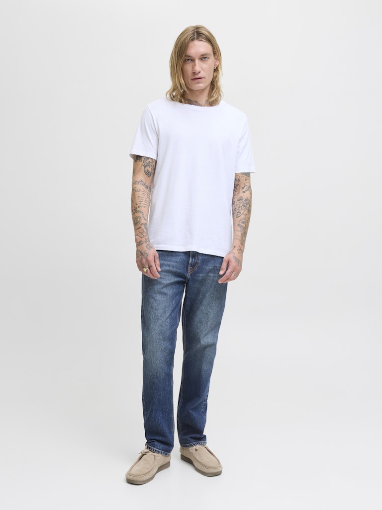 JACK & JONES Chris Classic 440 Jeans-Blue Denim Blue Denim model front view