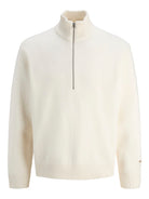 JACK JONES ORIGINALS Norrebro Knit Half Zip-Sea Salt Sea Salt alternate view