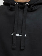 JACK JONES ORIGINALS Norrebro Embroidered Hoodie-Black Black side view