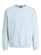 JACK JONES ORIGINALS Norrebro Emb Sweat Crew-Skyway Skyway flat front view
