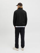 JACK JONES ORIGINALS Norrebro Emb Sweat High Neck-Black Black detail view