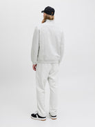 JACK JONES ORIGINALS Norrebro Emb Sweat High Neck-White Melange White Melange detail view
