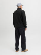 JACK JONES ORIGINALS Fusion Fleece Zip Sweat-Black Black detail view