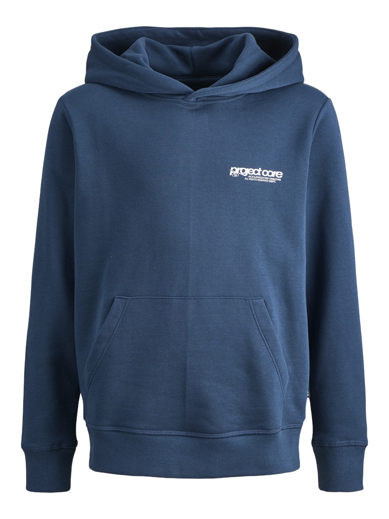 Boy's Union Print Sweat Hood Junior-Titan-Front View