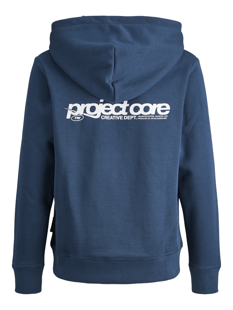 Boy's Union Print Sweat Hood Junior-Titan-Back View