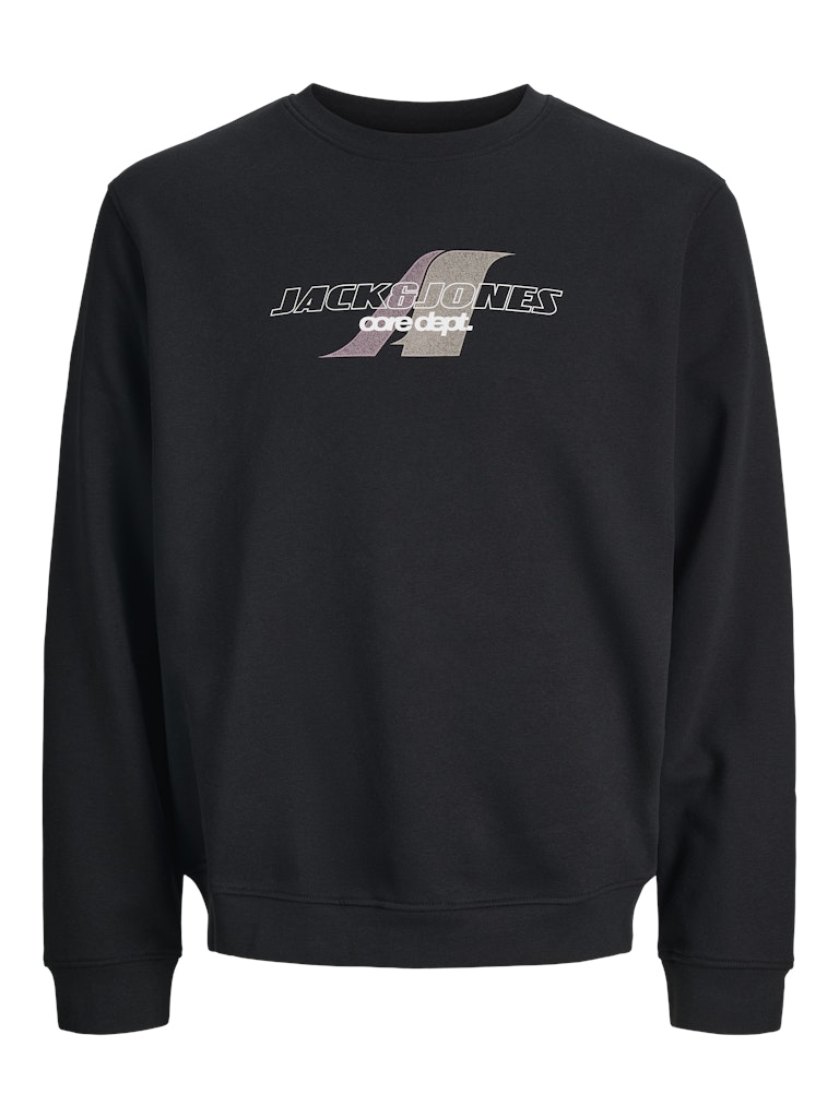 Tier Sweat Crew Neck Junior-Black-Plain View