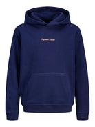 Boy's Norrebro Sweat Hood-Ocean Cavern-Ghost Front View