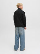 Jack Jones Youths Norrebro Emb Sweat High Neck Junior-Black Black detail view