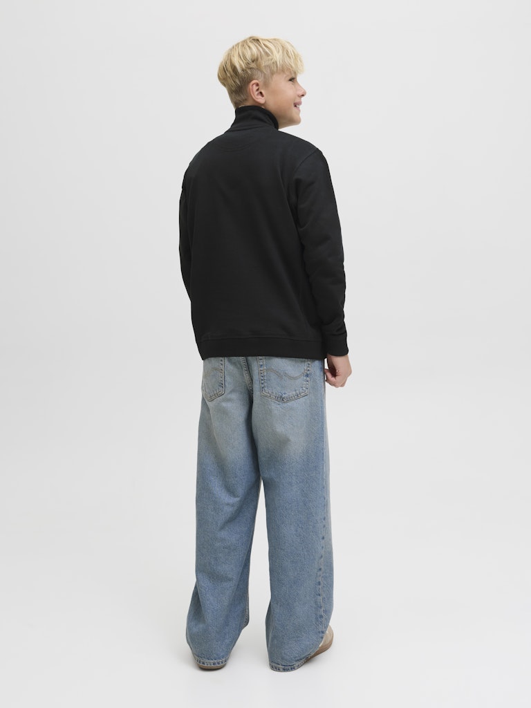 Jack Jones Youths Norrebro Emb Sweat High Neck Junior-Black Black detail view
