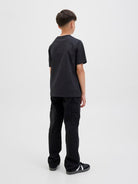 Jack Jones Youths Tier Front Print Tee Short Sleeve Junior-Black Black detail view