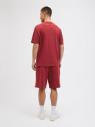 JACK JONES ORIGINALS Norrebro Embroidered Tee-Tibetan Red Tibetan Red detail view